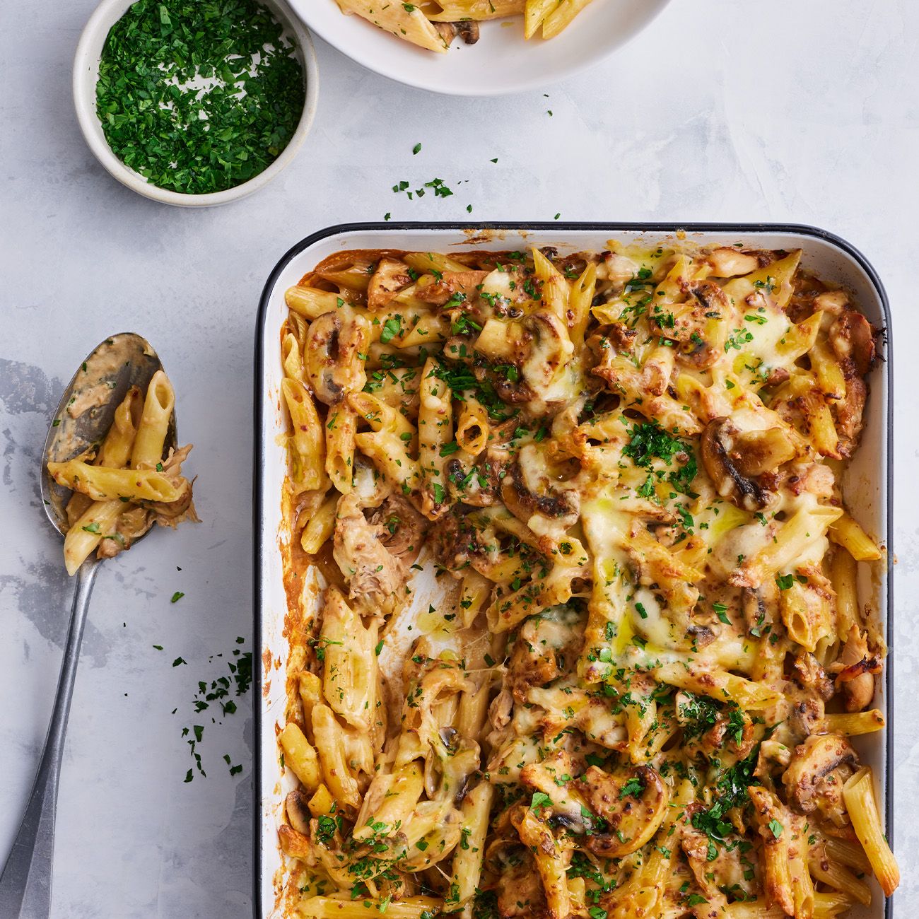 French Onion Chicken Pasta Bake Recipe Woolworths