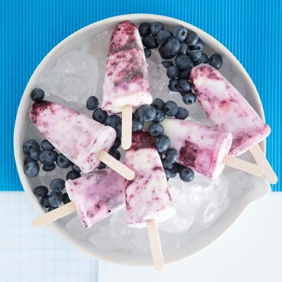 Blueberry & Yoghurt Swirl Popsicles