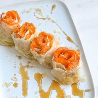 air fryer apricolt filo roses