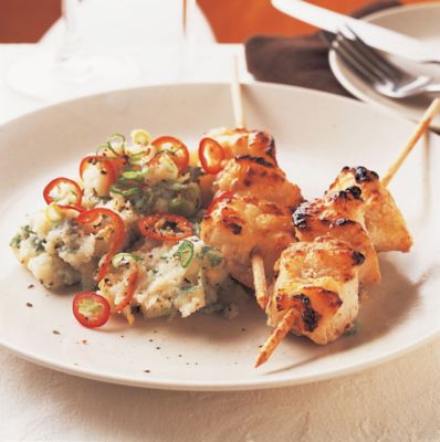 Fish Kebabs & Spring Onion Mash