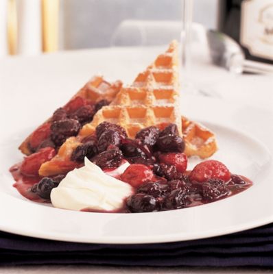 Tipsy Berry Waffles