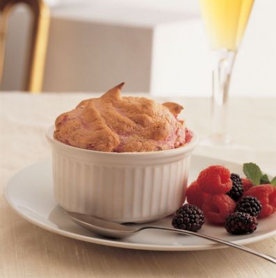 Hot Berry Soufflés