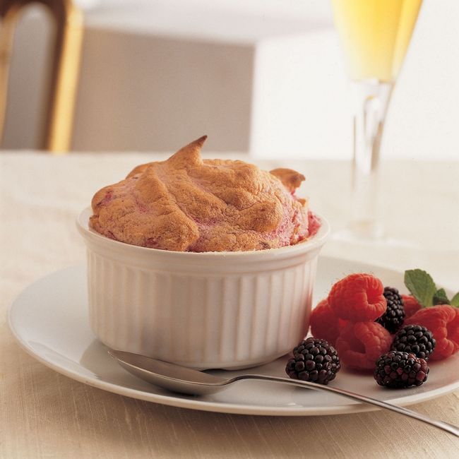 Hot Berry Soufflés