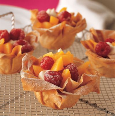 Peach & Raspberry Tartlets