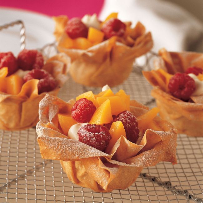 Peach & Raspberry Tartlets