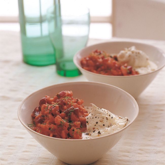 Beetroot Risotto With Cream Cheese