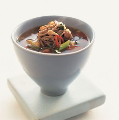 Black Bean Soup With Noodles