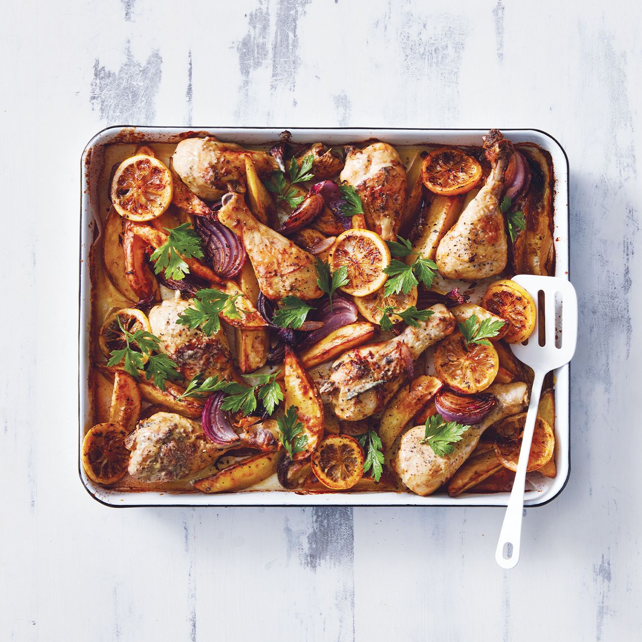 Chicken & Potato Traybake With Lemon And Dijon Recipe | Woolworths