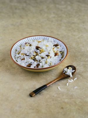 Pilaf Rice With Almonds & Pine Nuts