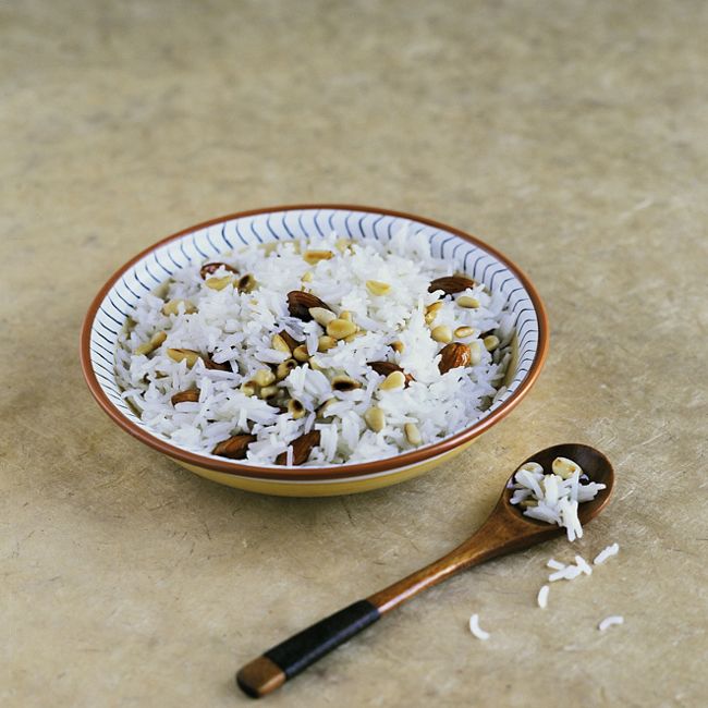 Pilaf Rice With Almonds & Pine Nuts
