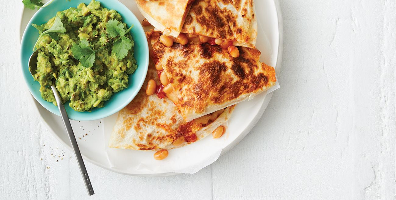 Easy MexicanInspired Baked Bean Quesadillas Recipe Woolworths