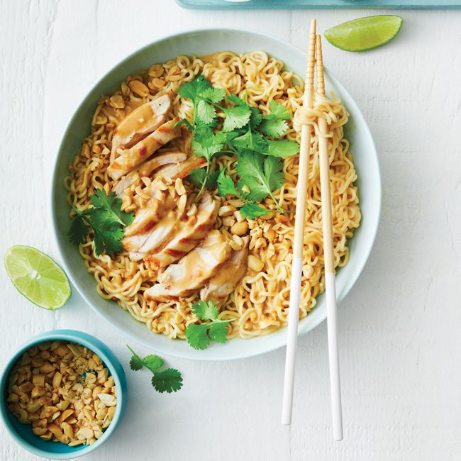 15-Minute Satay Noodles With Grilled Chicken