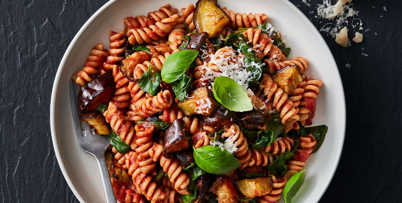 Roasted Eggplant & Tomato Pasta Recipe | Woolworths