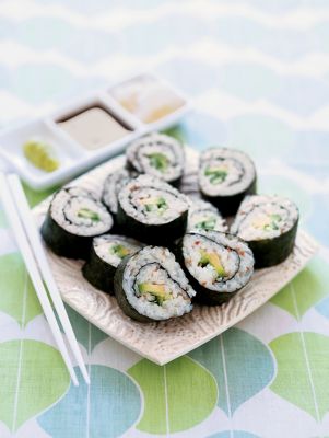 Avocado & Cucumber Sushi