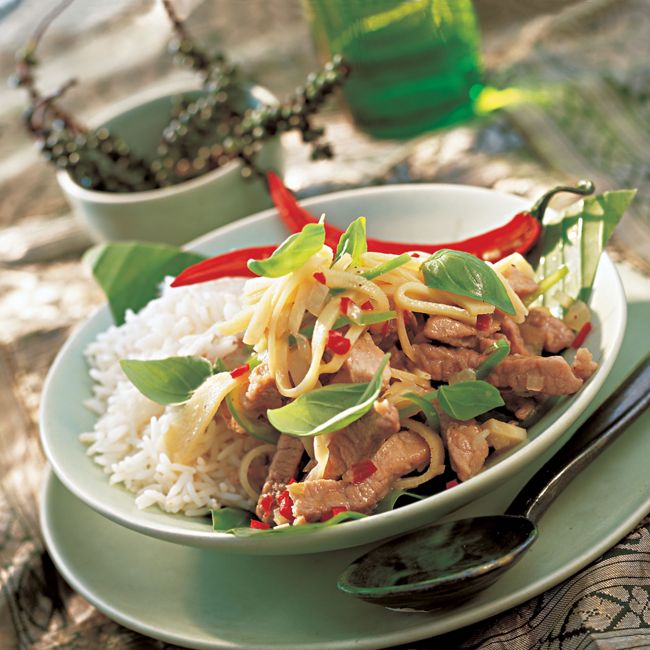 Pork With Chilli & Basil