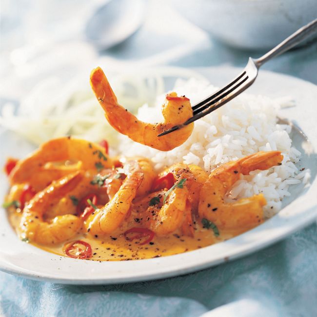 Thai Yellow Prawn Curry