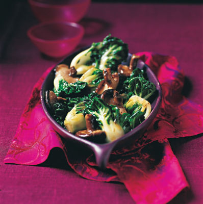 Stir-fried Pak Choi & Mushrooms