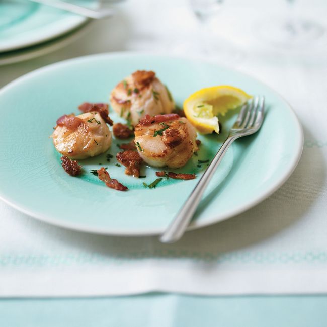 Seared Scallops With Migas