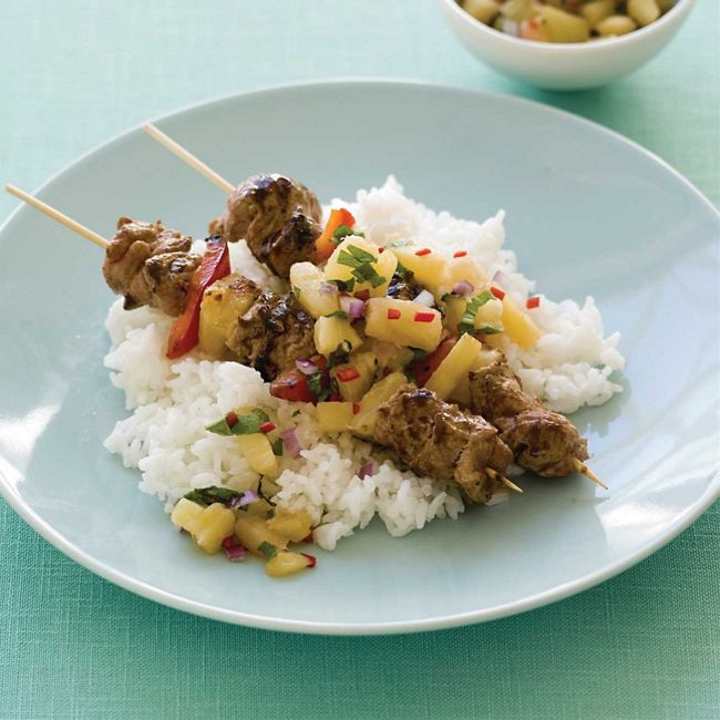 Hawaiian Pork Kebabs