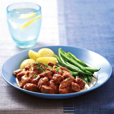 Beef Stroganoff with Potatoes & Green Beans