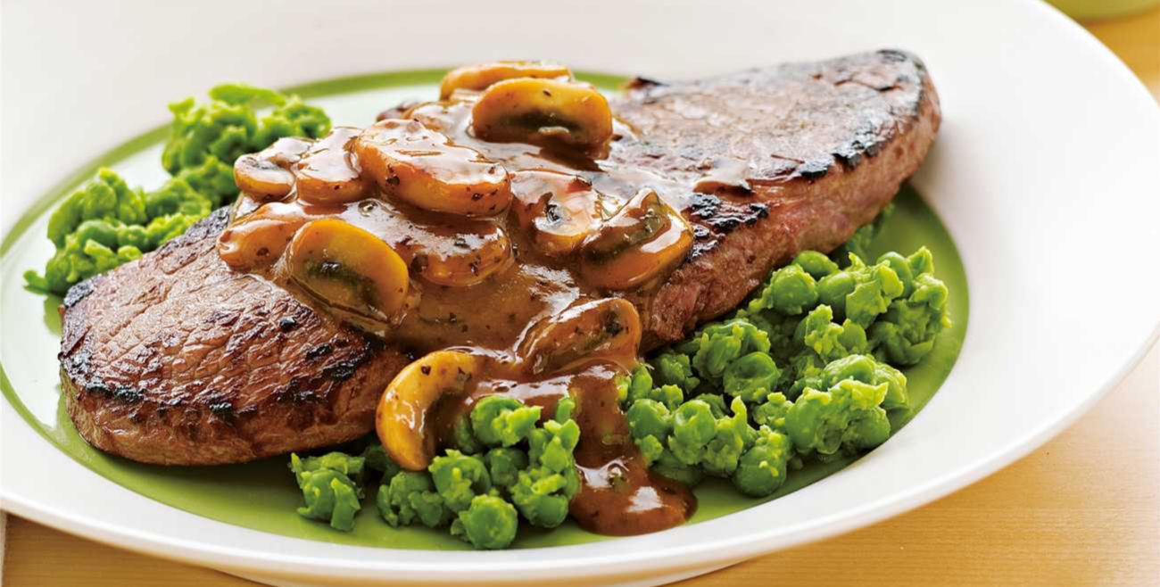 Rump Steak with Mushroom Sauce Recipe | Woolworths