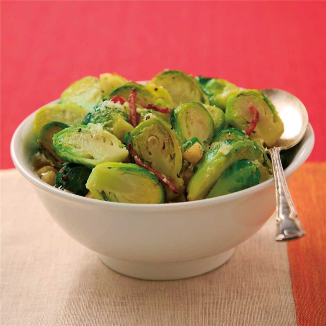 Brussels Sprouts with Bacon & Parmesan