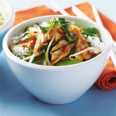 Chicken Stir-Fry with Basil