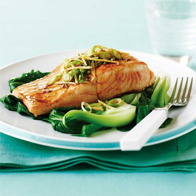 Grilled Salmon with Ginger & Soy
