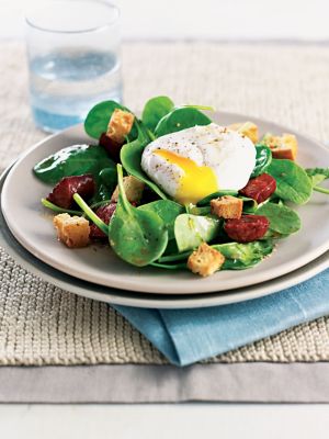 Chorizo, Egg & Ciabatta Salad