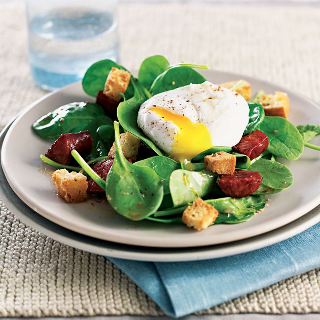 Chorizo, Egg & Ciabatta Salad