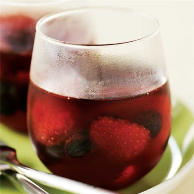Berries in Sparkling Wine & Cranberry