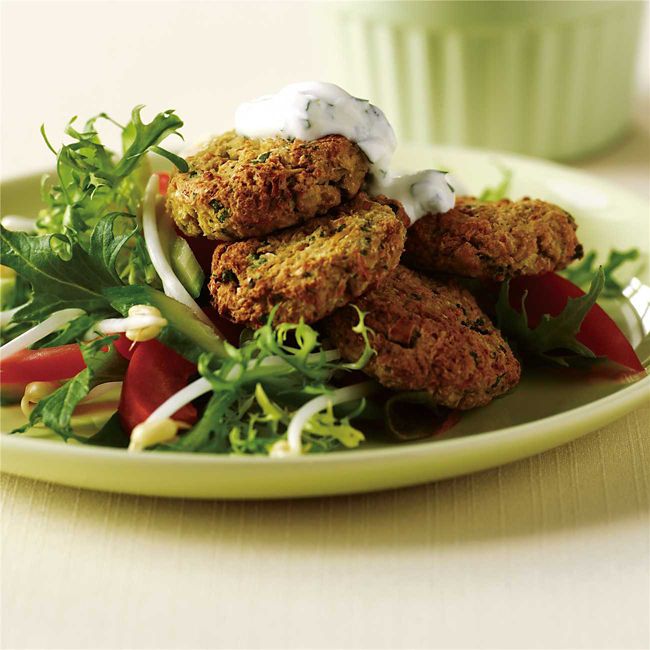 Falafels with Spring Salad