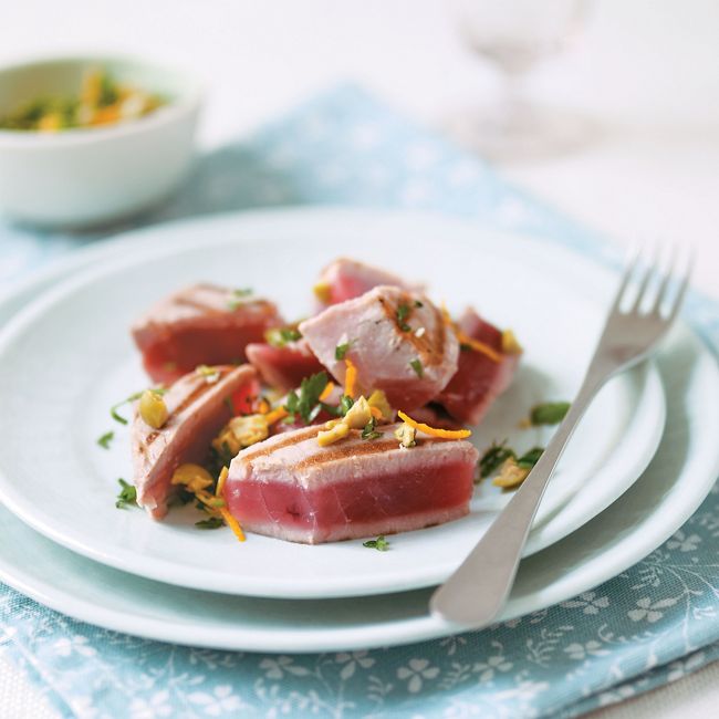 Olive & Orange Seared Tuna