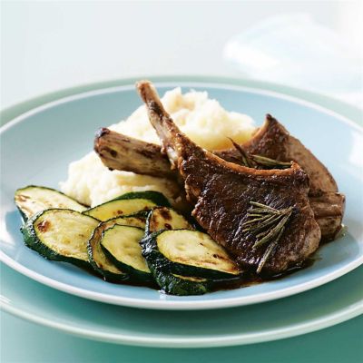 Balsamic & Rosemary Lamb Cutlets with Potato & Parsnip Mash