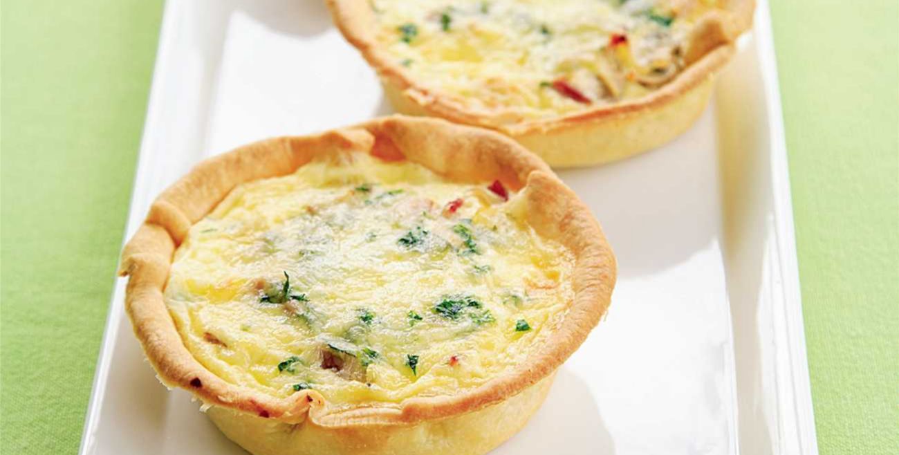 Ham & Mushroom Quiches Recipe Woolworths