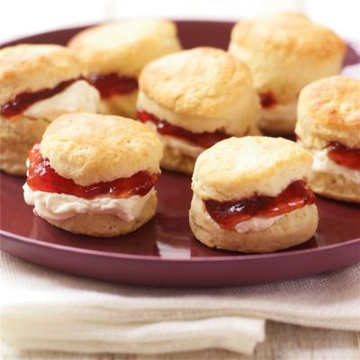 Mini Scones with Jam & Cream