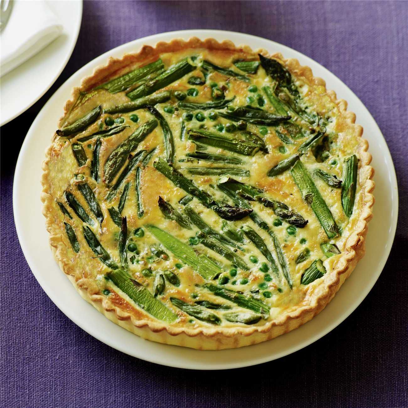 spring vegetable flan