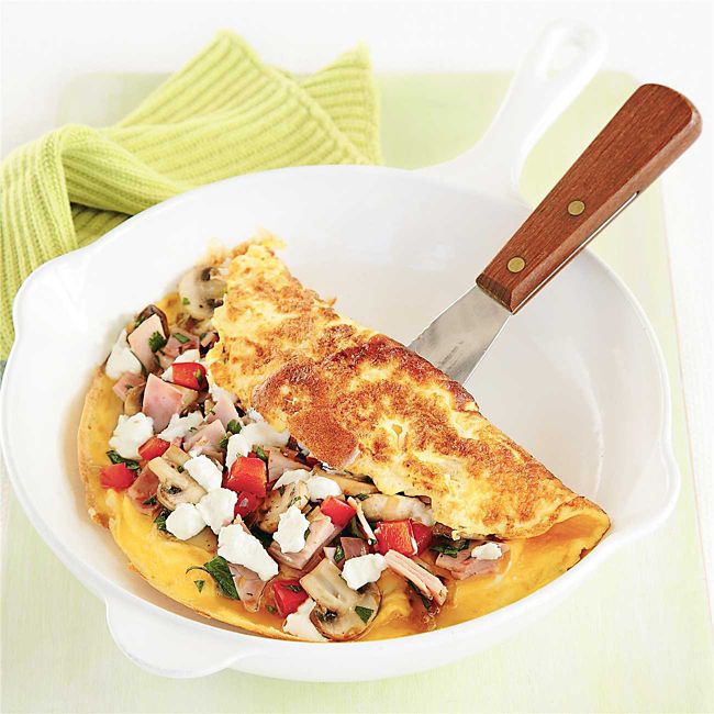 Ham & Mushroom Omelette