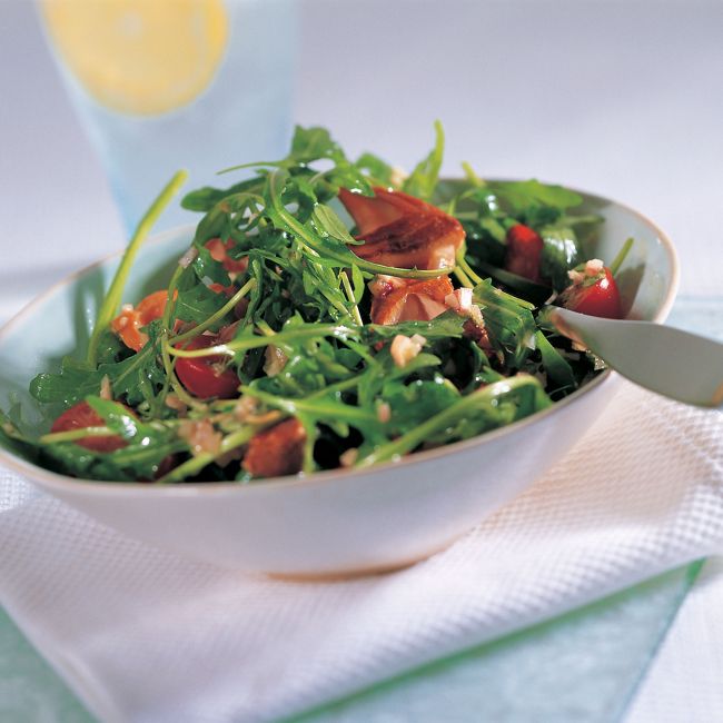 Warm Tea-smoked Salmon Salad
