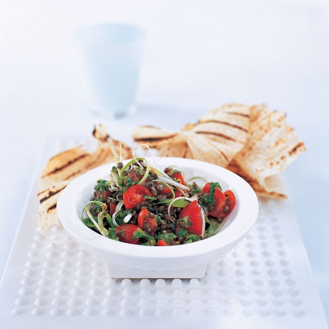 Puy Lentil Salad & Salsa Verde