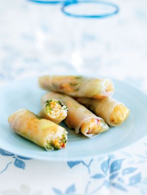 Crab & Noodle Asian Wraps