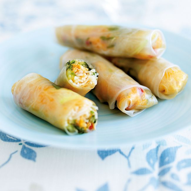 Crab & Noodle Asian Wraps