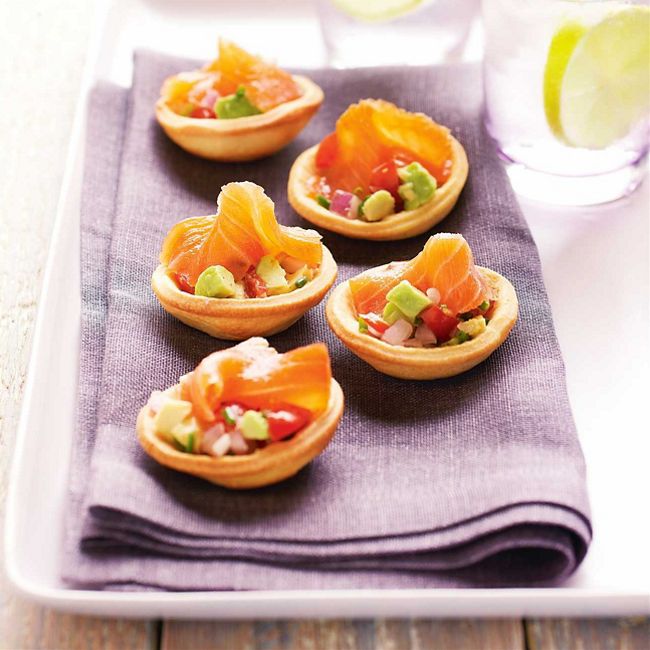 Salmon & Avocado Tartlets