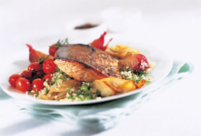 Salmon With Fennel & Tomatoes