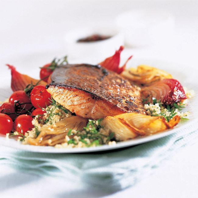 Salmon With Fennel & Tomatoes