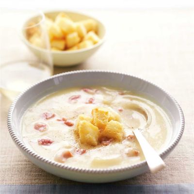 Cauliflower, Potato & Bacon Soup