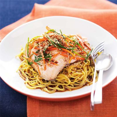 Chinese-Style Steamed Salmon