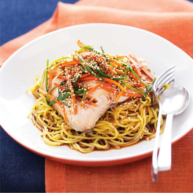 Chinese-Style Steamed Salmon