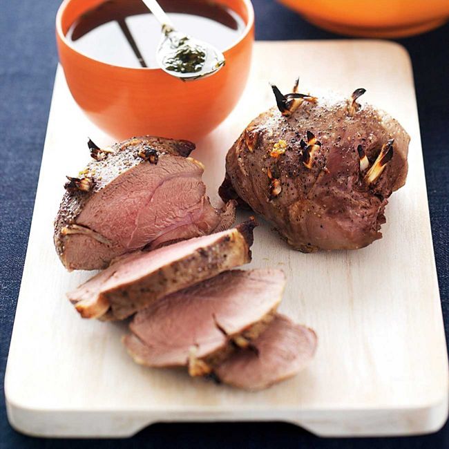 Mini Lamb Roast with Fresh Mint Sauce