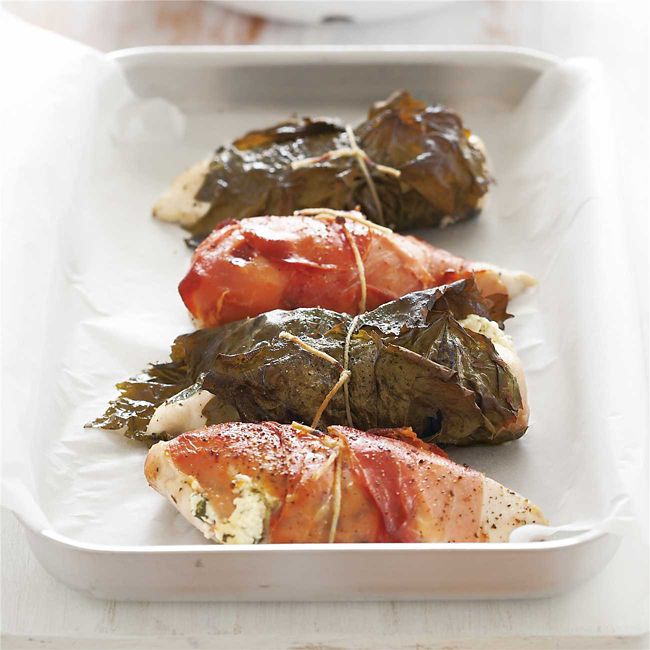 Chicken & Feta Wrapped in Prosciutto
